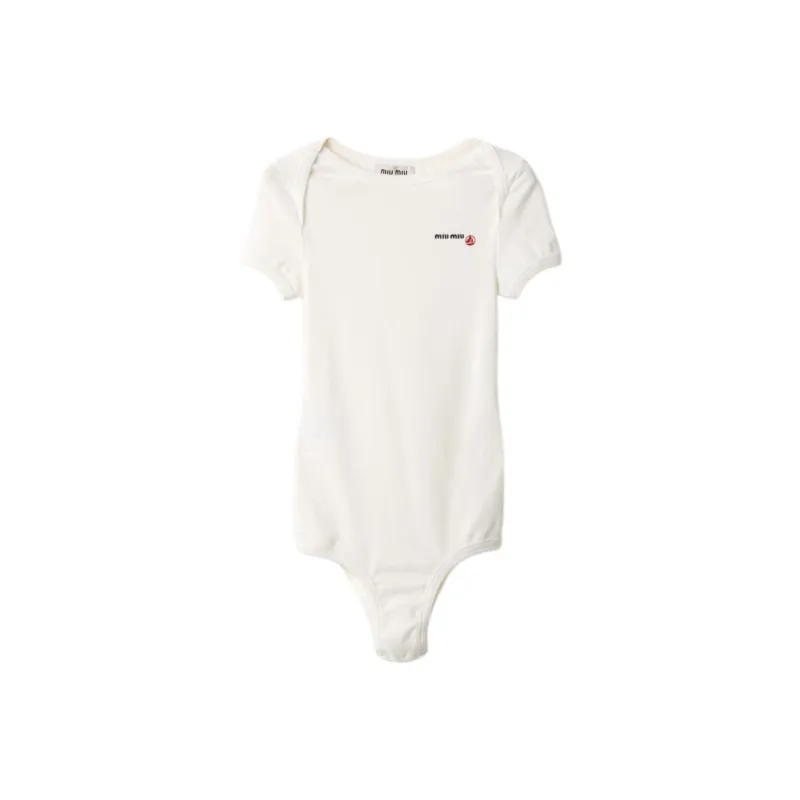 MIU MIU X Petit Bateau Embroidered Bodysuit-0