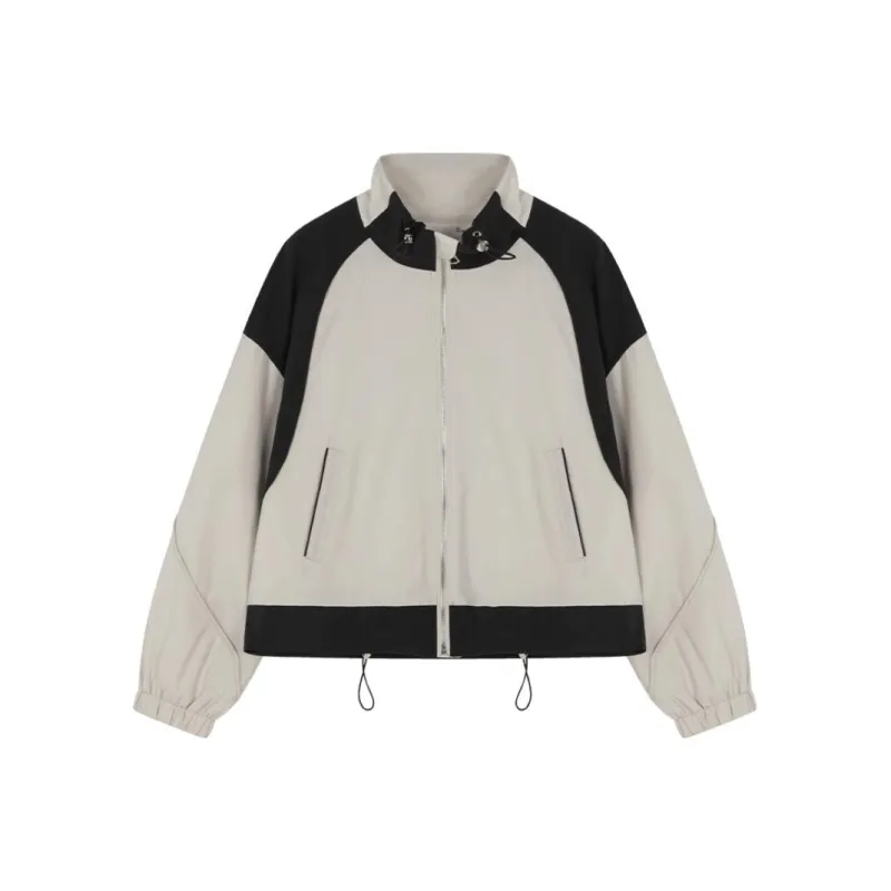IHIMI Jackets Coats Women's Apricot Black-0