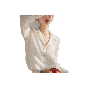 ABBY GODDESS French Elegance Long Sleeved Shirt Women's White