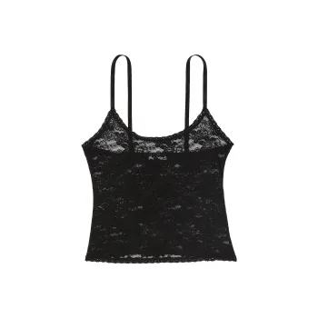 Victoria's Secret PINK Pretty Perfect Cami/Pure Black Lace Camisole Women's Pure Black Lace