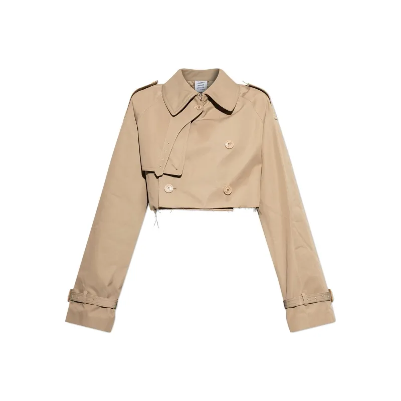 Vetements Collared Button Up Short Coat-0