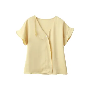 Huagaa Shirts Women's Yellow