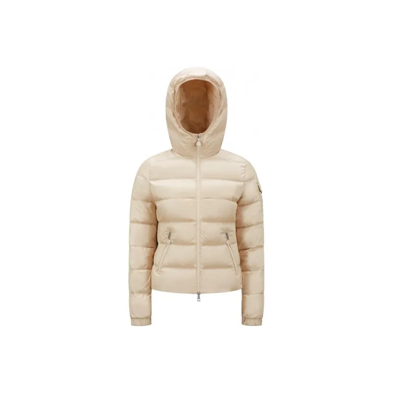 Moncler Down Jacket Women's Cream-0