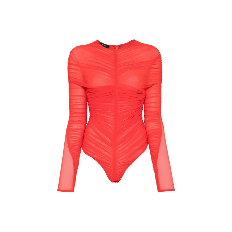 Mugler Ruched Bodysuit-0