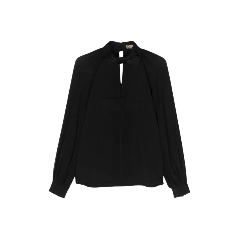 ELIE SAAB SS24 Shirt Women's Black-0