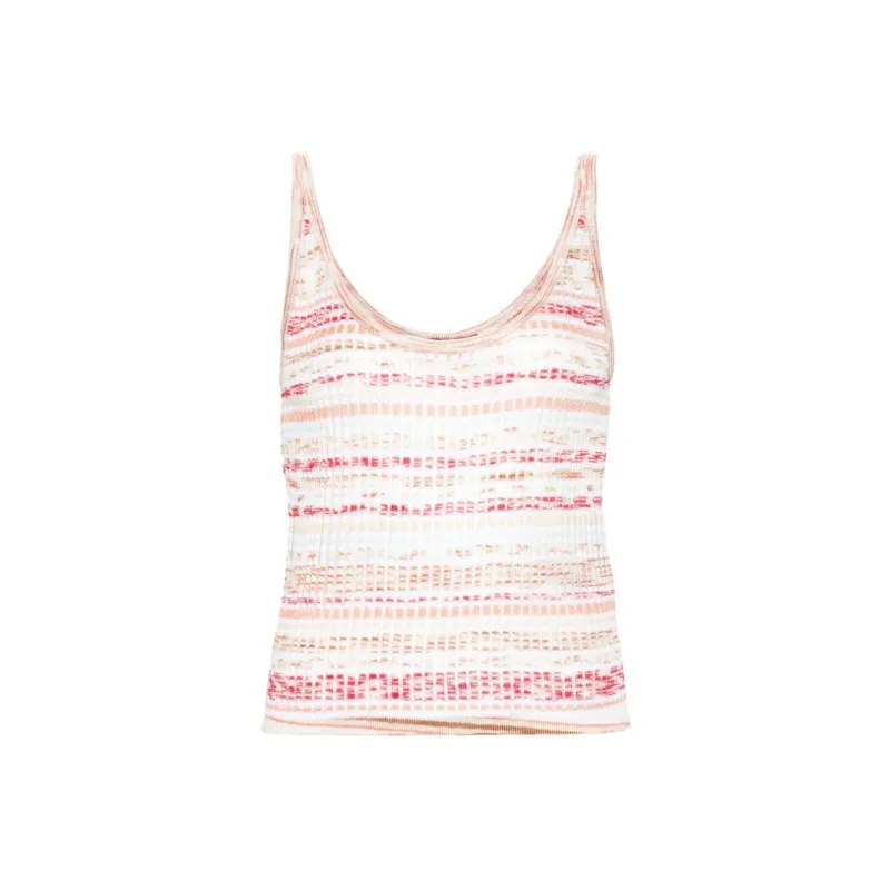 MISSONI Striped Ribbed Tank Top-0