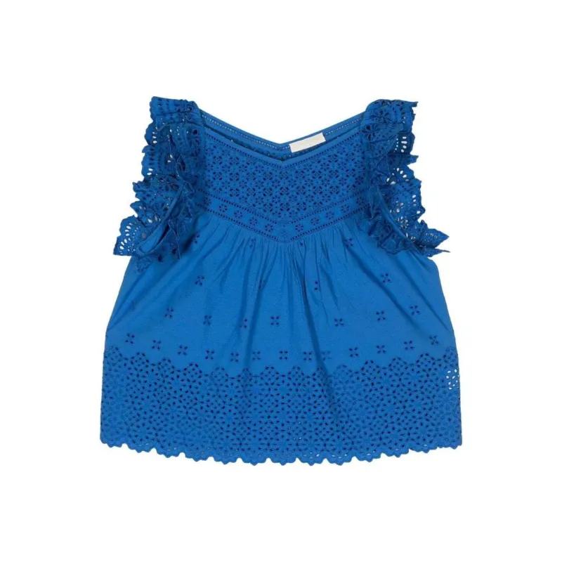 Ulla Johnson Leona Ruffled Blouse-0