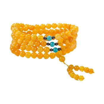 S&A Amber Beeswax Fine Jade Bracelets Women's