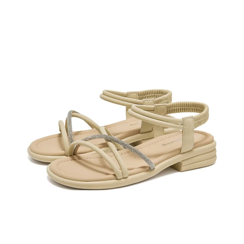 Spider King One Strap Sandals Women's Ecru-8