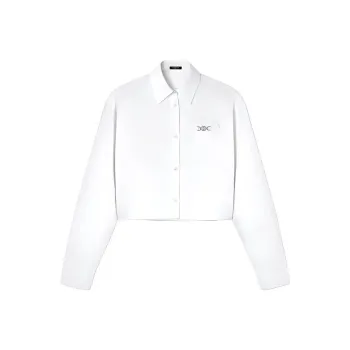 VERSACE Logo Plaque Button Up Shirt