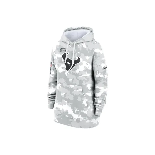 Nike Houston Texans Salute To Service Primary Edge Club Women's full nike Nfl Pullover Hoodie