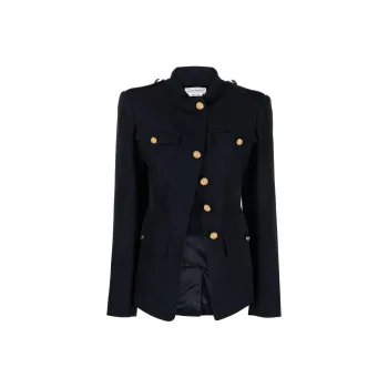 Alexander McQueen Single Breasted Twill Jacket