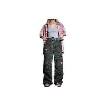 MANYSTON Casual Pants Unisex Green