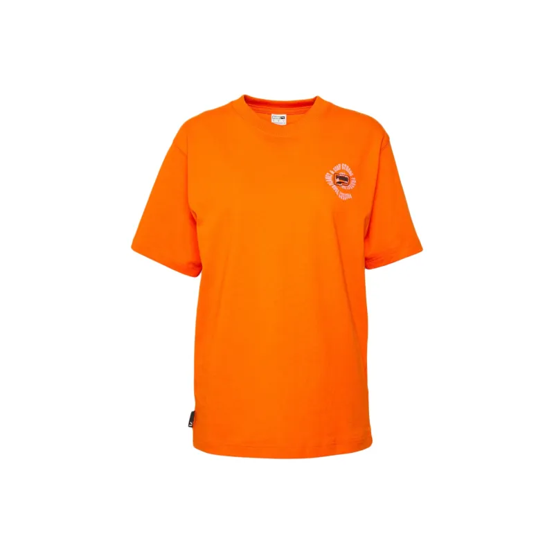 PUMA T Shirt Women's Orange Red-0