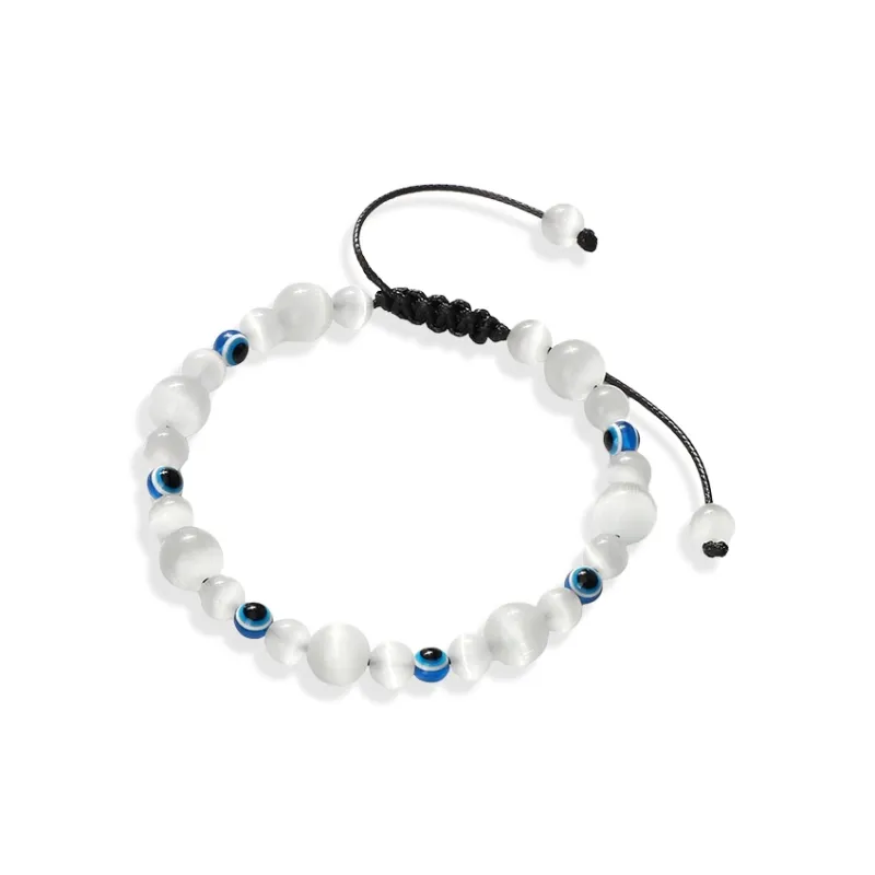 Inkopper Glass Cat Eye Bracelets Unisex-0