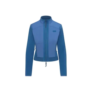SKIMS FW24 FLEECE LOUNGE FITTED JACKET Jackets Coats Women's AZURE/Sky Blue