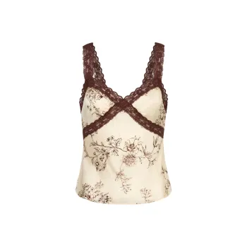 Rouje FW24 TACITA TOP Camisole Women's Beige Brown