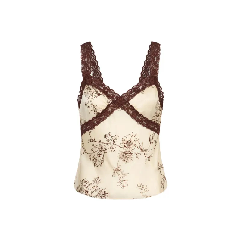 Rouje FW24 TACITA TOP Camisole Women's Beige Brown-0