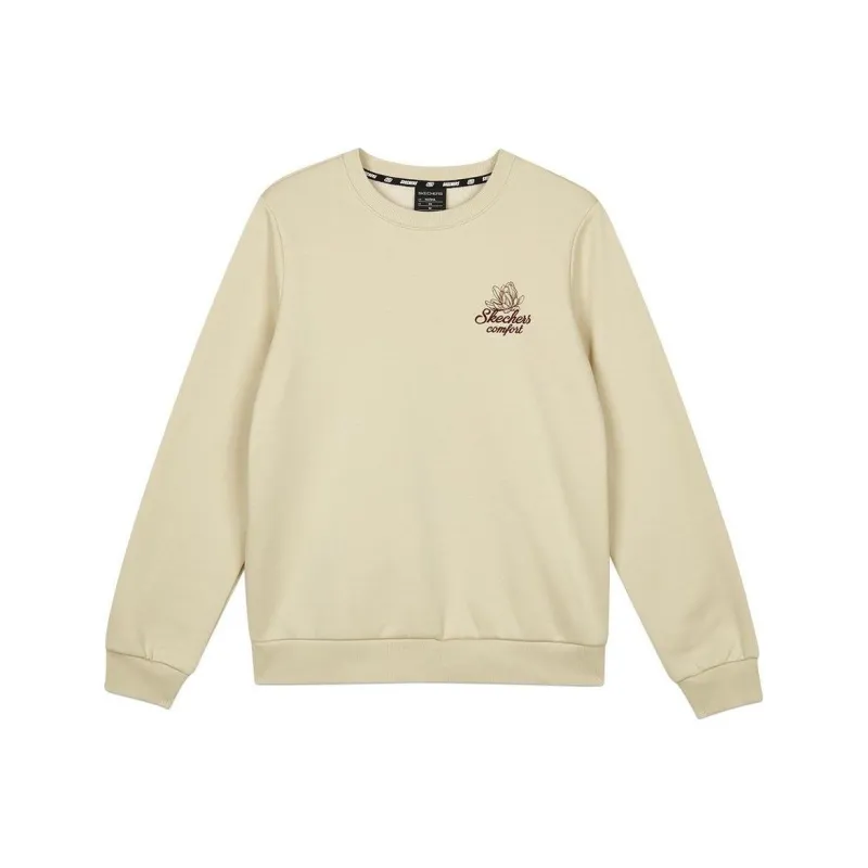 Skechers Colorful Sweatshirt Women's Caramel Pudding Yellow-0