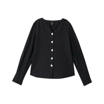 OUNIXUE Shirts Women's Black