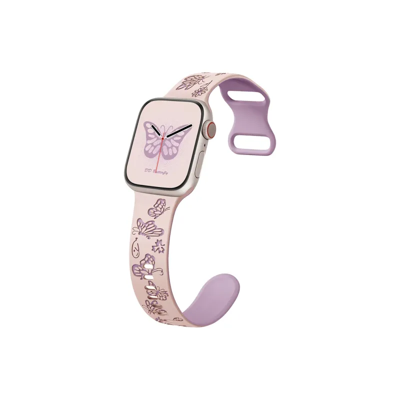 SOUTU Watch Band Apple Compatibility 38/40/41MM / 42/44/45/49MM Silicone Material-10