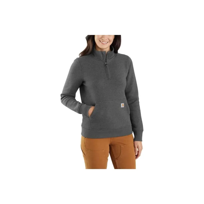 Carhartt 105295 MIDWEIGHT QUARTER-ZIP MOCK-NECK SWEATSHIRT Sweatshirt RELAXED FIT Women's-0