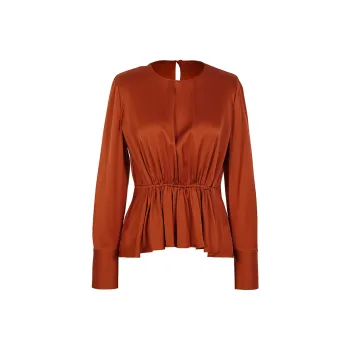 LILIXIUKE Shirt Women's Brown Red