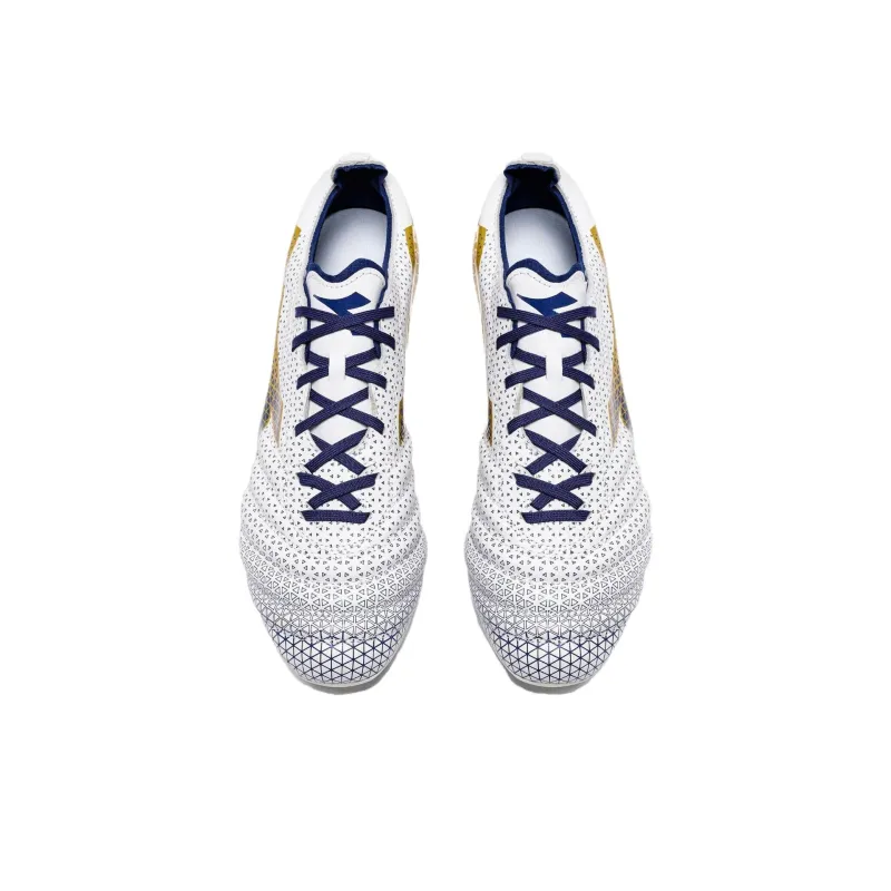 Diadora Soft Ground Anti Slip Wear Resistant Soccer Shoes Men's White-2