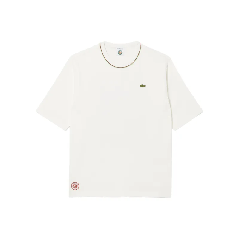 LACOSTE Logo print Cotton T shirt-0