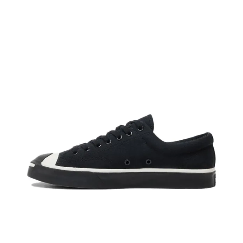 Converse Jack Purcell Anti Slip Wear Resistant Low Top Canvas Shoes Unisex Black-1