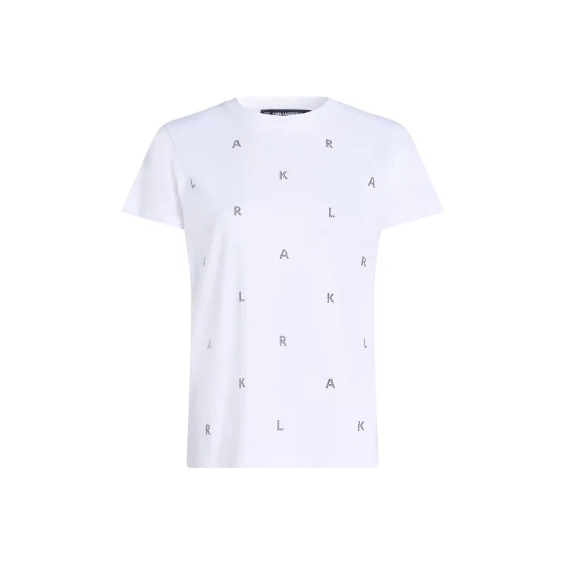 KARL LAGERFELD / Karl Lagerfeld Jeans Rhinestone embellished T shirt-0