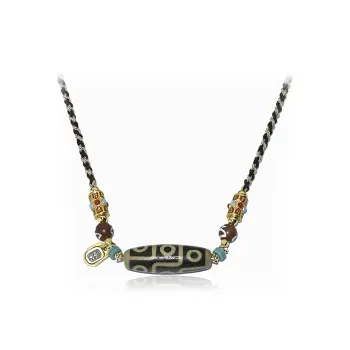 MUXIANG Agate Jade Necklaces Unisex