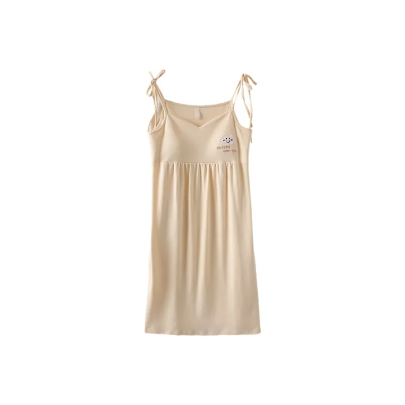 FENTENGCARE Nightgown Women's Apricot-0