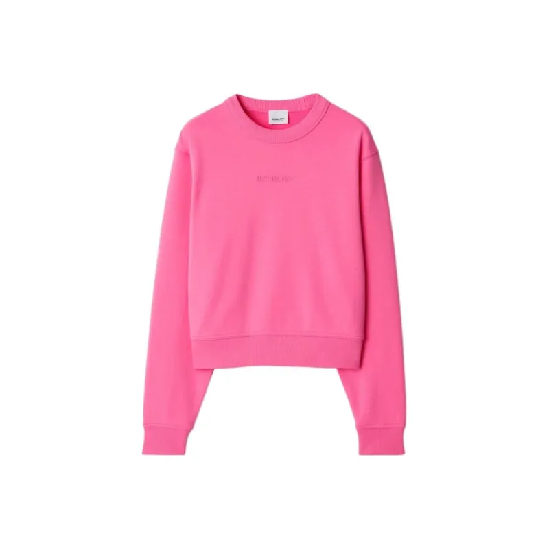 Burberry SS24 Sweatshirt Women's Bubble Gum Pink Red-0