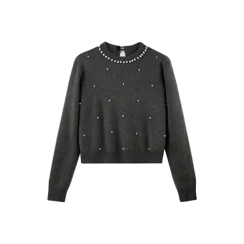 She Enjoys Knitwear Women's Dark Gray