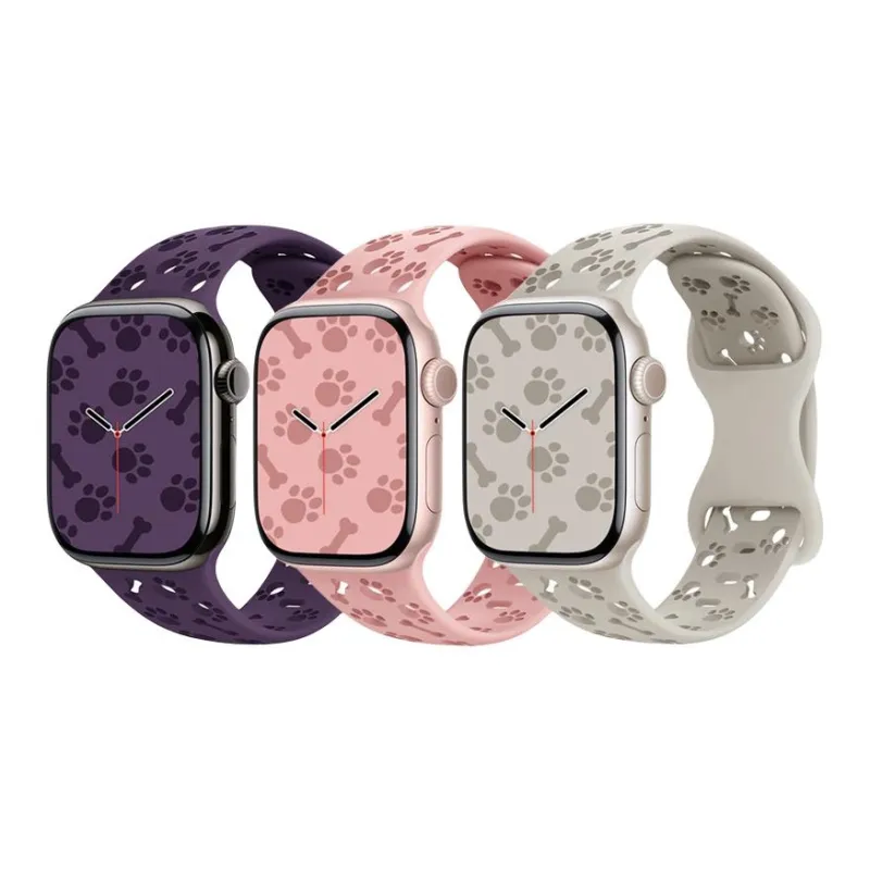 SOUTU Watch Band Apple Compatibility 38/40/41/42/44/45/49mm Silicone Material-1