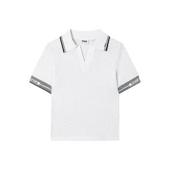 FILA EMERALD Polo Shirt Women's Mist White