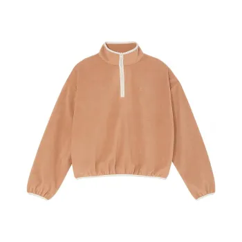 Victoria's Secret PINK Ivy Fleece Half Zip Sweatshirt/Toffee Sweatshirt Women's Toffee