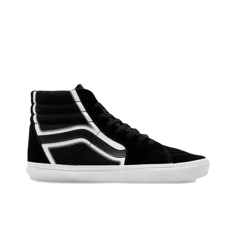 Vans Sk8 Hi Anti Slip Wear Resistant Mid Top Skateboard Shoes Men's Black-1