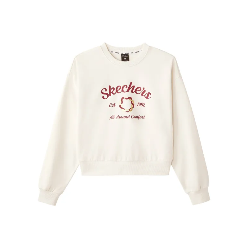 Skechers Sweatshirt Women's Pure White-0