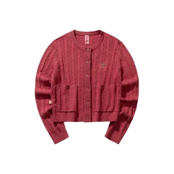 Anta x KUAJIE LIANMINGKUAN Life Collection Knitwear Women's Warm Autumn Red