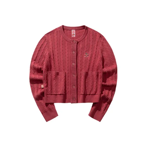 Anta x KUAJIE LIANMINGKUAN Life Collection Knitwear Women's Warm Autumn Red