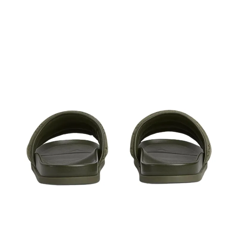 GUCCI Slide Slippers Men's Dark Green-4