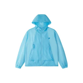 FILA FUSION Jackets Coats Women's Light Azure Blue