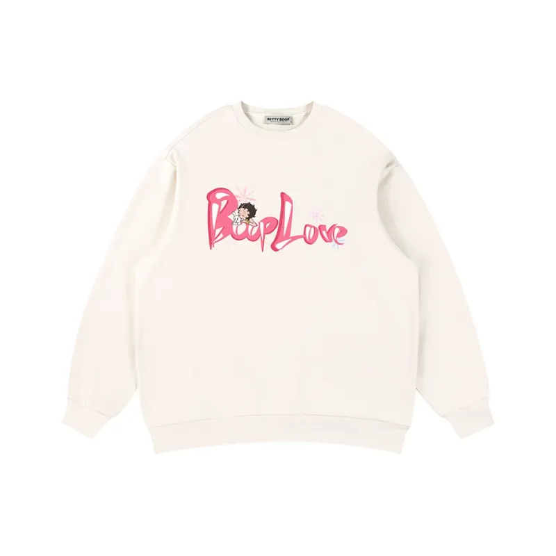 BETTY BOOP Sweatshirt Unisex White-5