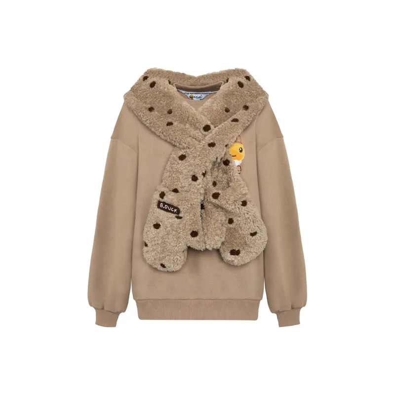 B.Duck Sweatshirt Women's Light Coffee-0