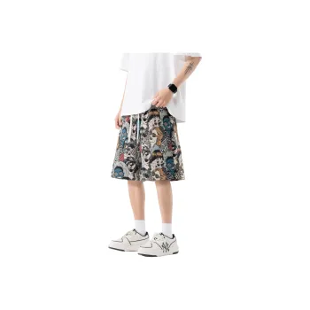 XAFB Casual Shorts Unisex Embroidery Person