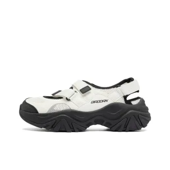 QIAODAN Slip Resistant, Abrasion Resistant, Anti Collision River Trekking Shoes Women's White Black