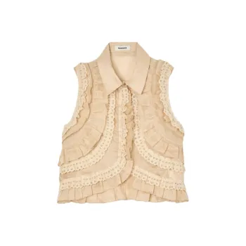 Sandro Ruffled Blouse