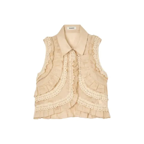 Sandro Ruffled Blouse
